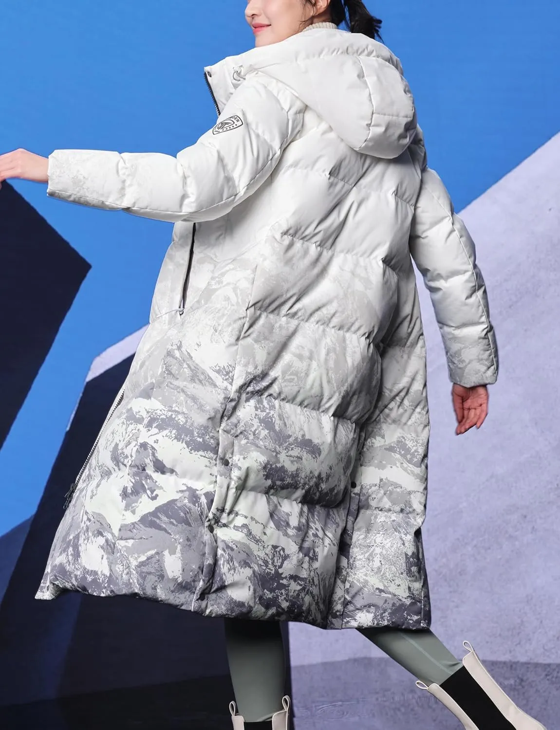 Long Puffer Coat Women Winter Jacket Thicken Windproof Down Coats for Womens Hooded Warm Quilted Jackets