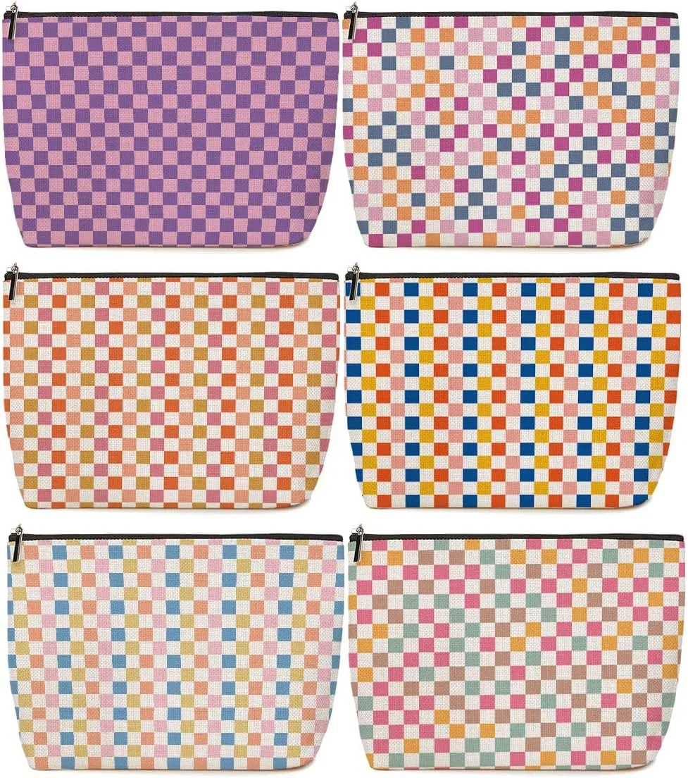 Lovdazzles 6-Piece Multicolor 1506 Fashion Waterproof Makeup Bag - Travel & Makeup Use - Cosmetic Case - Women-Adult