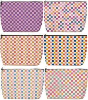 Lovdazzles 6-Piece Multicolor 1506 Fashion Waterproof Makeup Bag - Travel & Makeup Use - Cosmetic Case - Women-Adult