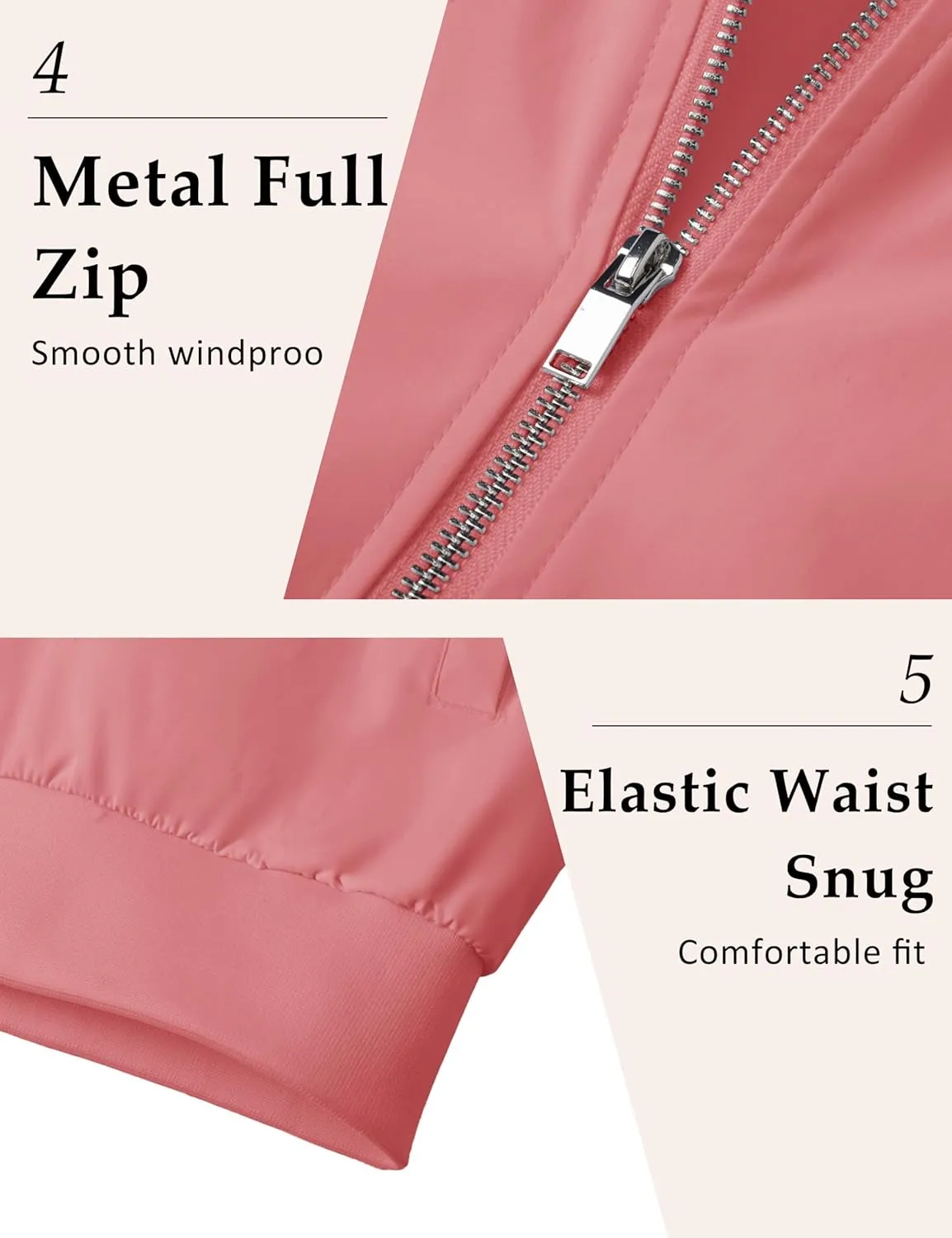 MAGCOMSEN Men's Bomber Jacket Lightweight Casual Windbreaker Spring Fall Zip Up Coat with 5 Pocket