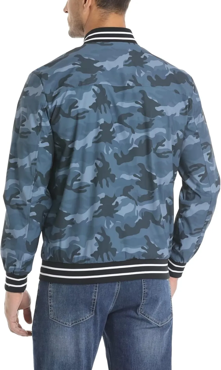 MAGCOMSEN Men's Jacket Lightweight Bomber Jacket Zip Up Windbreaker Casual Spring Fall Jackets with Pockets