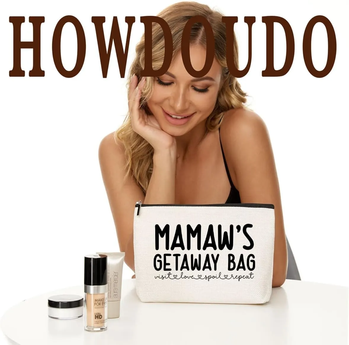 Mamaw Gifts Grandma Gifts Makeup Bag Grandma Birthday Gifts Grandmother Gifts First Grandma Gift Appreciation Gifts for Women Gigi Nana Christmas Retirement Grandmothers Day Gifts Cosmetic Bag