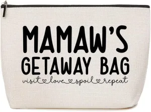 Mamaw Gifts Grandma Gifts Makeup Bag Grandma Birthday Gifts Grandmother Gifts First Grandma Gift Appreciation Gifts for Women Gigi Nana Christmas Retirement Grandmothers Day Gifts Cosmetic Bag
