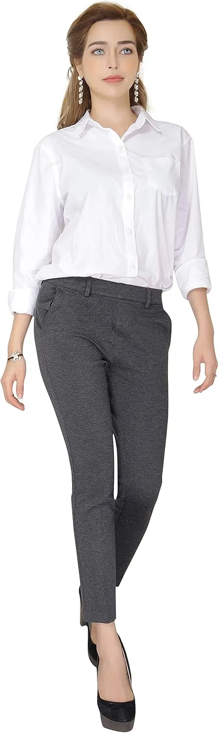 Marycrafts Women's Pull On Stretch Yoga Dress Business Work Pants