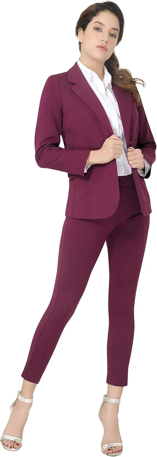 Marycrafts Women's Pull On Stretch Yoga Dress Business Work Pants
