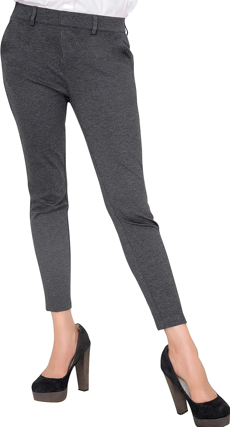 Marycrafts Women's Pull On Stretch Yoga Dress Business Work Pants