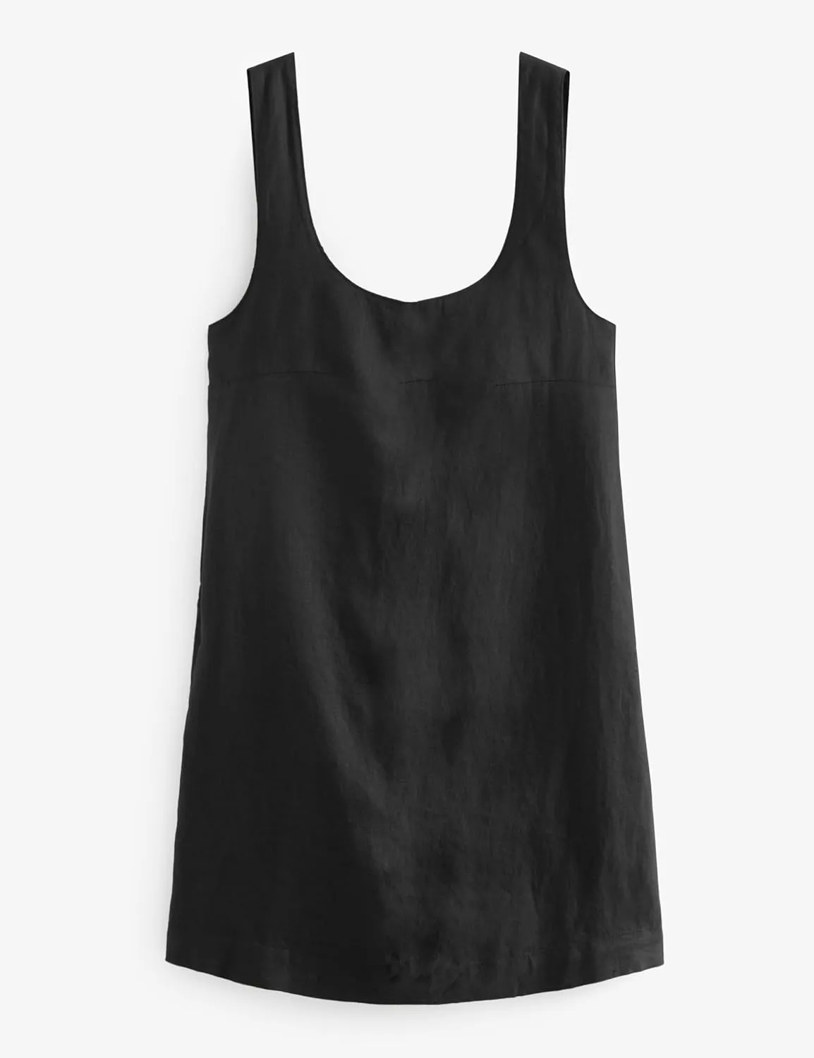 Melliflo Bow Cotton Linen Mini Dress Crew Neck Sleeveless Backless Tank Dress with Pockets Summer Cute Short Beach Sundress