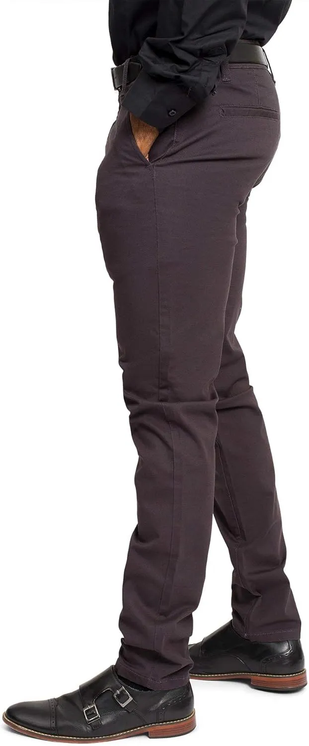 Men's Basic Casual Slim Fit Stretch Chino Pants