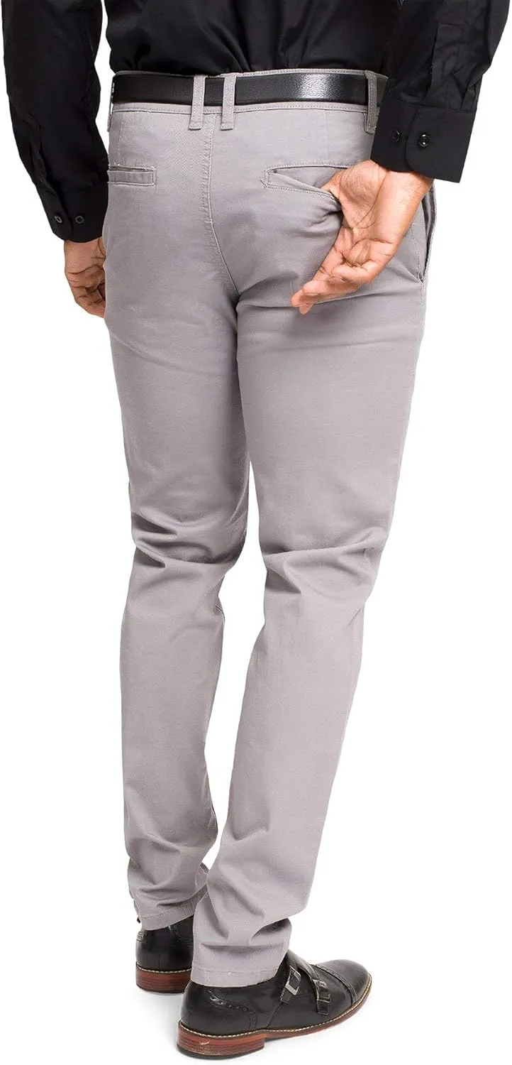 Men's Basic Casual Slim Fit Stretch Chino Pants