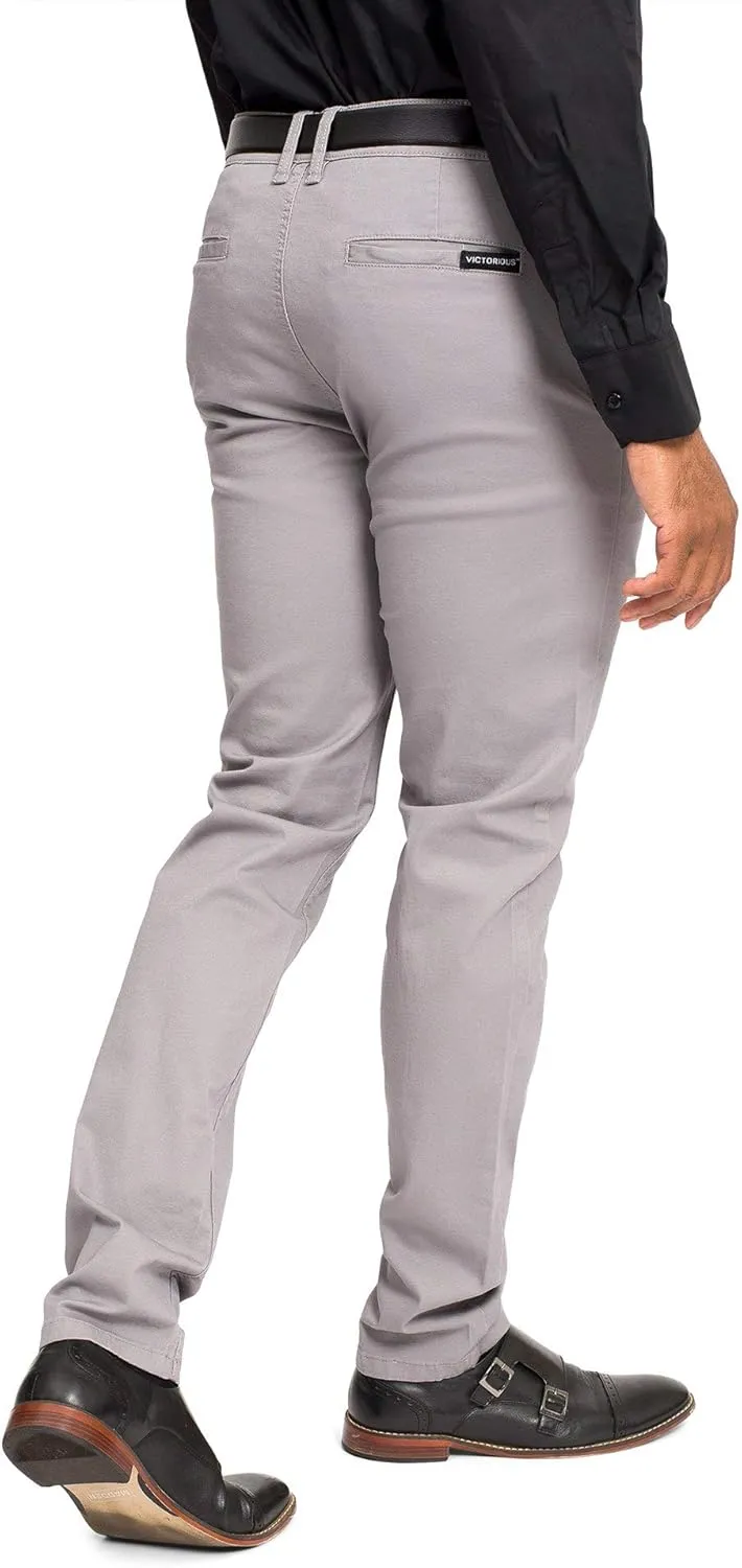 Men's Basic Casual Slim Fit Stretch Chino Pants