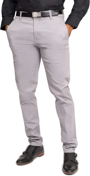 Men's Basic Casual Slim Fit Stretch Chino Pants