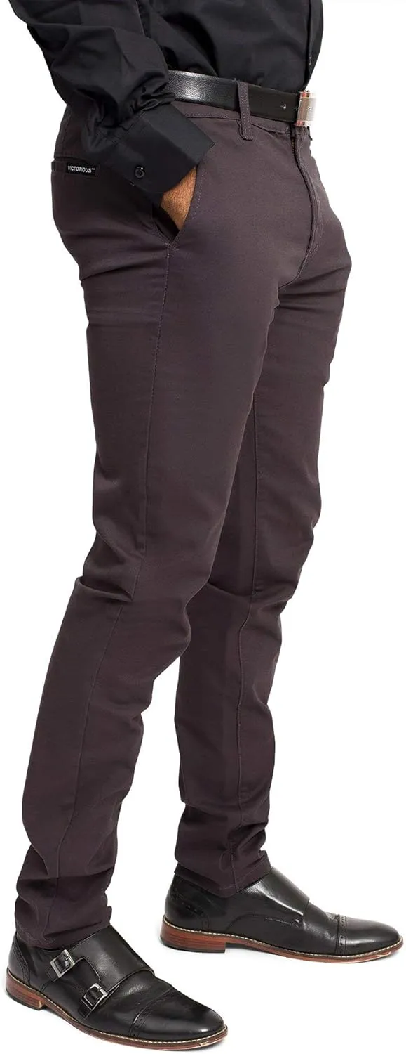 Men's Basic Casual Slim Fit Stretch Chino Pants