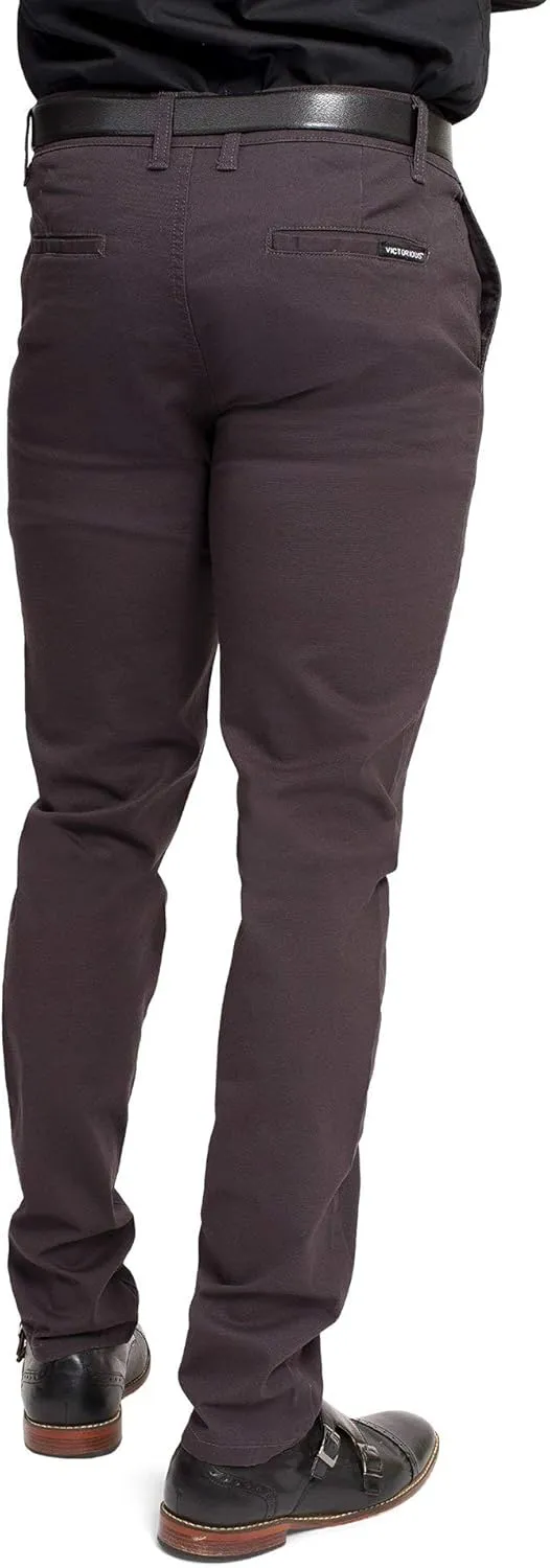 Men's Basic Casual Slim Fit Stretch Chino Pants