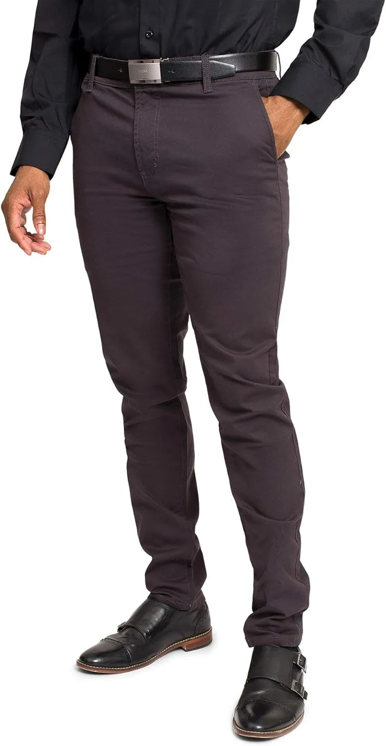 Men's Basic Casual Slim Fit Stretch Chino Pants