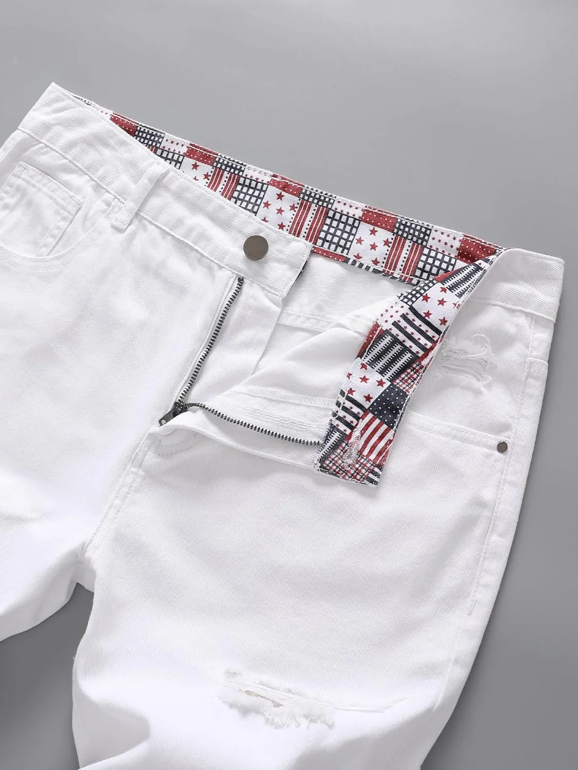 Men's Non-Stretch Regular Fit Straight-Leg Denim Pants Jeans