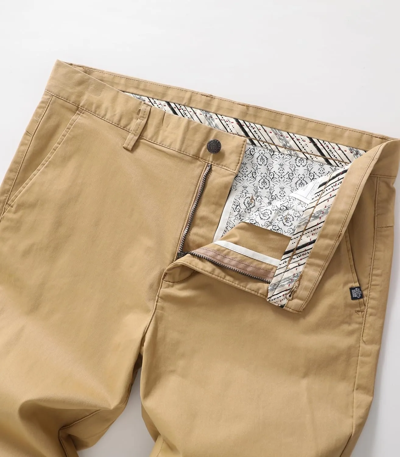 Men's Slim-Fit Stretch Cotton Fashion Tapered Casual Chino Pants
