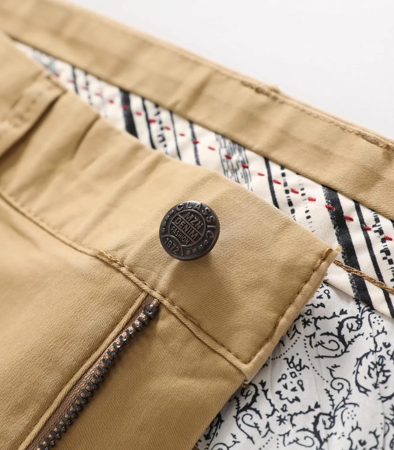 Men's Slim-Fit Stretch Cotton Fashion Tapered Casual Chino Pants