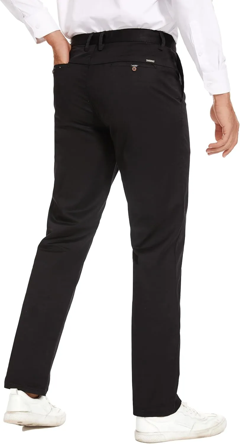 Men's Slim-Fit Stretch Cotton Fashion Tapered Casual Chino Pants