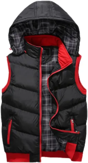 Mens Spring Winter Fashion Sleeveless Jackets Male Cotton-Padded Vests Men Thicken Waistcoats