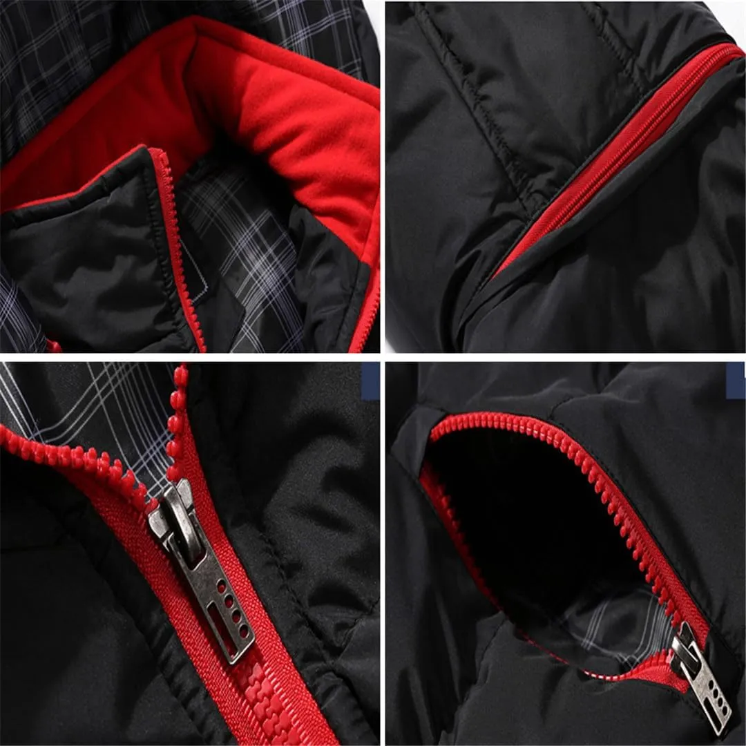 Mens Spring Winter Fashion Sleeveless Jackets Male Cotton-Padded Vests Men Thicken Waistcoats
