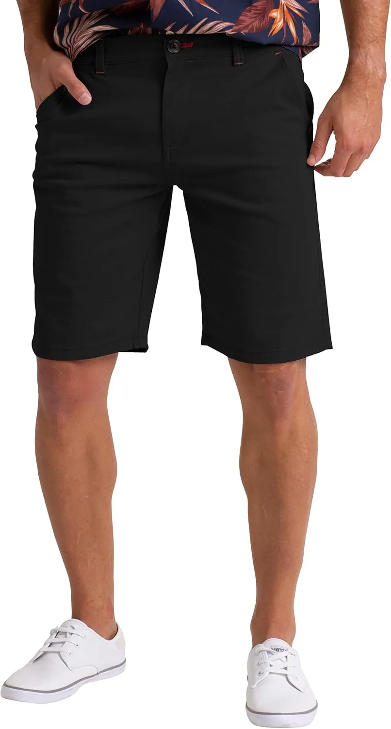 Mens Stretch Chino Casual Slim Fit Golf Summer Beach Comfort Stretch Shorts Half Pants