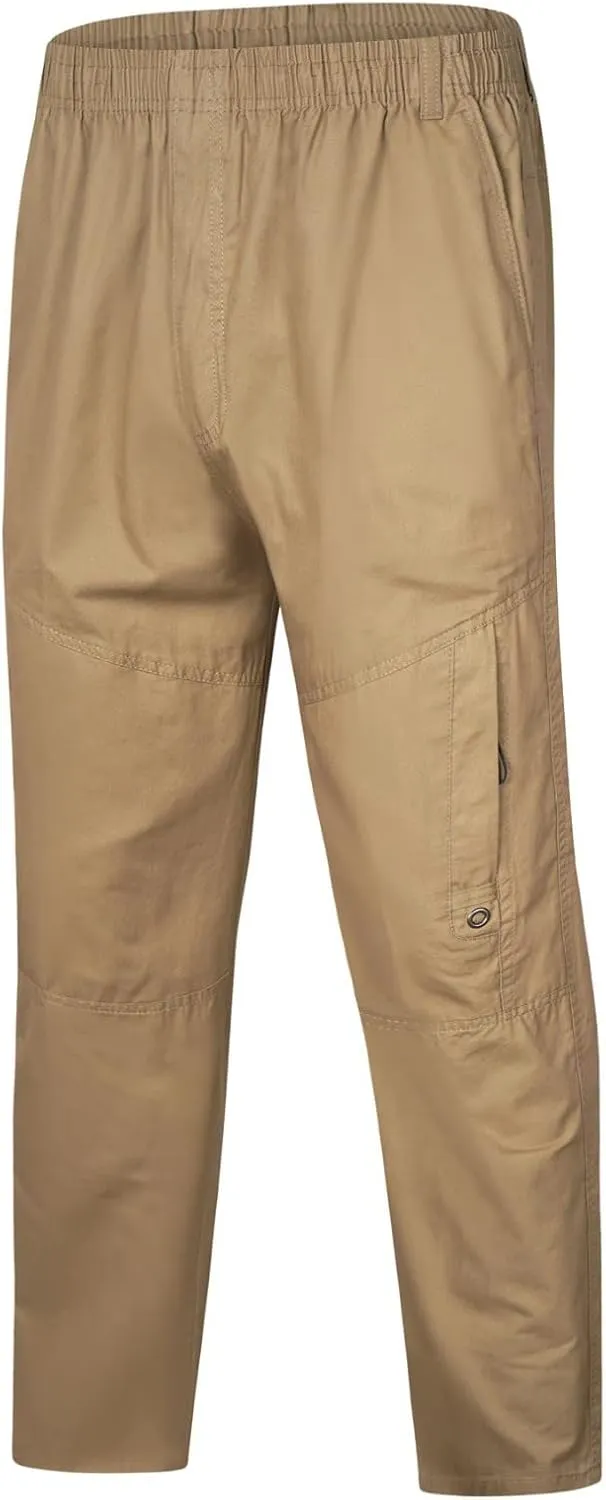 Mens Tactical Pants Stretch Flex Casual Hiking Pants Workout Stretch Outdoor Twill Track Sweatpants Multi Pockets