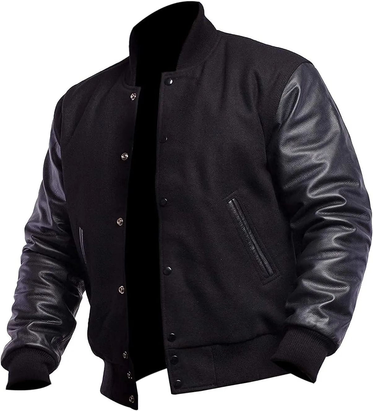 Men's Varsity Lettermans Jacket - School College Letterman Baseball Bomber Jackets for Men