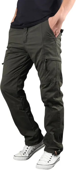 MIDOO Tactical Pant for Men Stretch Casual Jogger Pant Stretch Drawstring Elastic Waist Tapered Leg Sweatpants with Pockets