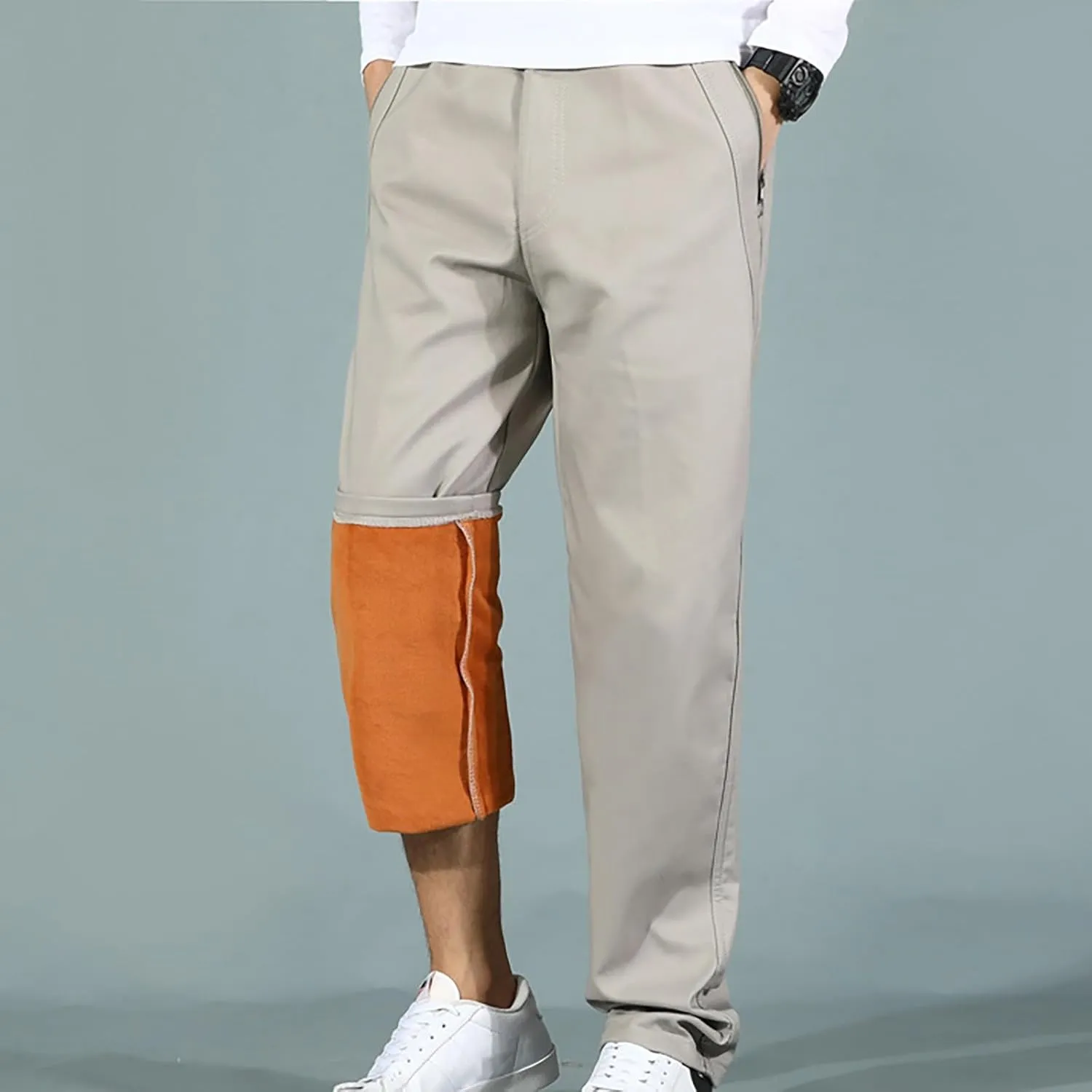 MIDOO Tactical Pants for Men Stretch Casual Joggers Athletic Pants Flex Stretch Loose Straight Sweatpants Work Hiking Pants