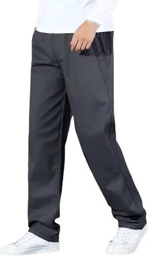 MIDOO Tactical Pants for Men Stretch Casual Joggers Athletic Pants Flex Stretch Loose Straight Sweatpants Work Hiking Pants