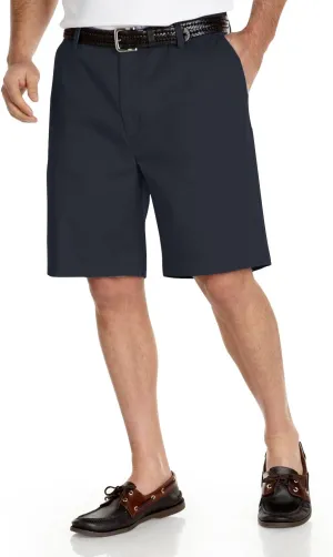 Nautica Men's Big and Tall Cotton Twill Flat Front Chino Short