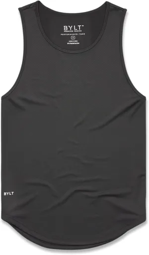 Performance Drop-Cut Men's Tank Shirt  Athletic Drop Cut Sleeveless Top  Moisture Wicking, Quick-Dry, Tapered Fit