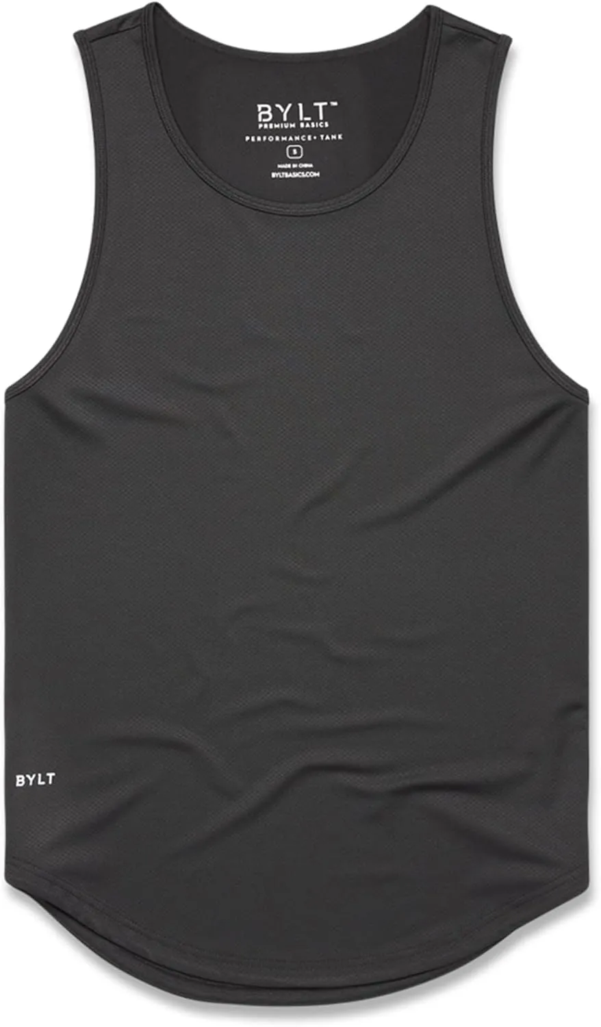 Performance Drop-Cut Men's Tank Shirt  Athletic Drop Cut Sleeveless Top  Moisture Wicking, Quick-Dry, Tapered Fit