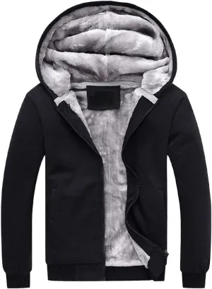 PUWEI Women's Winter Warm Fleece Jackets Thick Sherpa Lined Zip up Hoodies Heavyweight Sweatshirt Coat