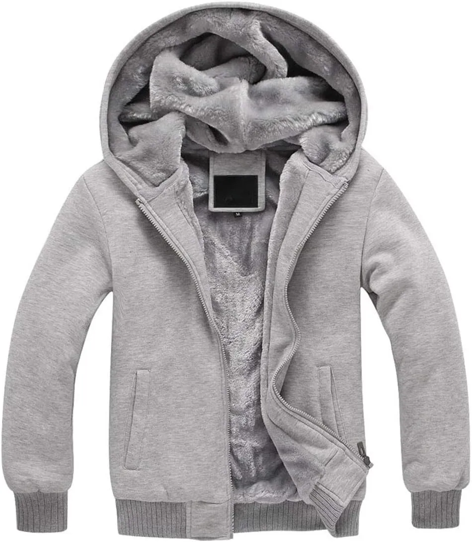 PUWEI Women's Winter Warm Fleece Jackets Thick Sherpa Lined Zip up Hoodies Heavyweight Sweatshirt Coat