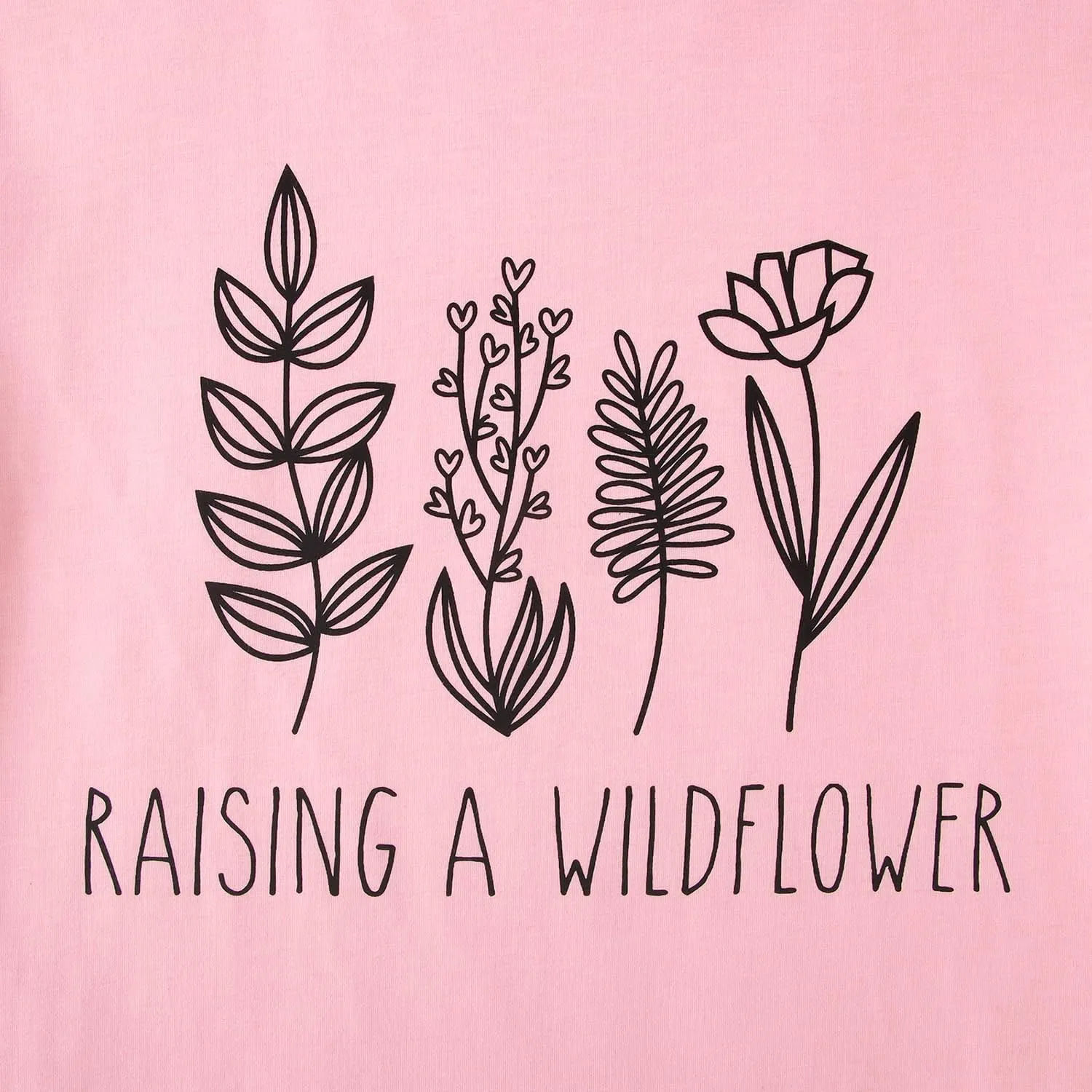 Raising A Wildflower Mommy and Me Shirts Cute Floral Graphic T-Shirt Mom and Daughter Outfits Summer Short Sleeve Tees