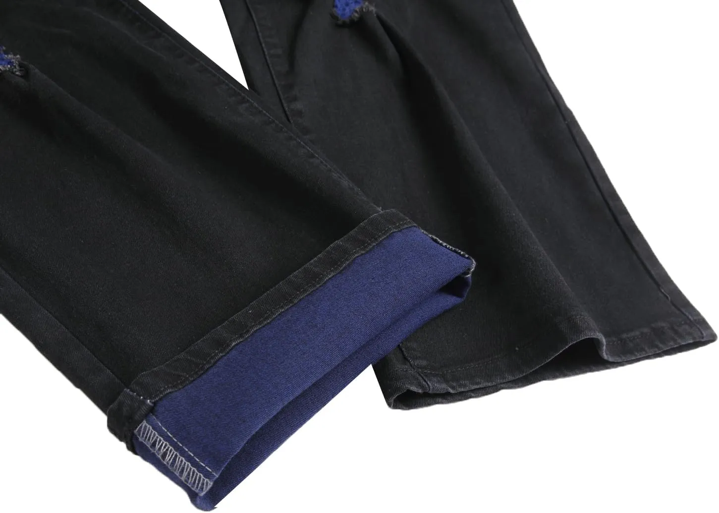 RANMCC Men's Baggy Jeans Loose Straight Fit Y2K Stretch Hip Hop Denim Casual Pants Jeans (Size 30-46)
