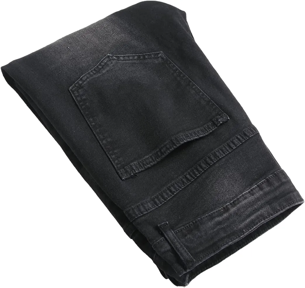 RANMCC Men's Baggy Jeans Loose Straight Fit Y2K Stretch Hip Hop Denim Casual Pants Jeans (Size 30-46)