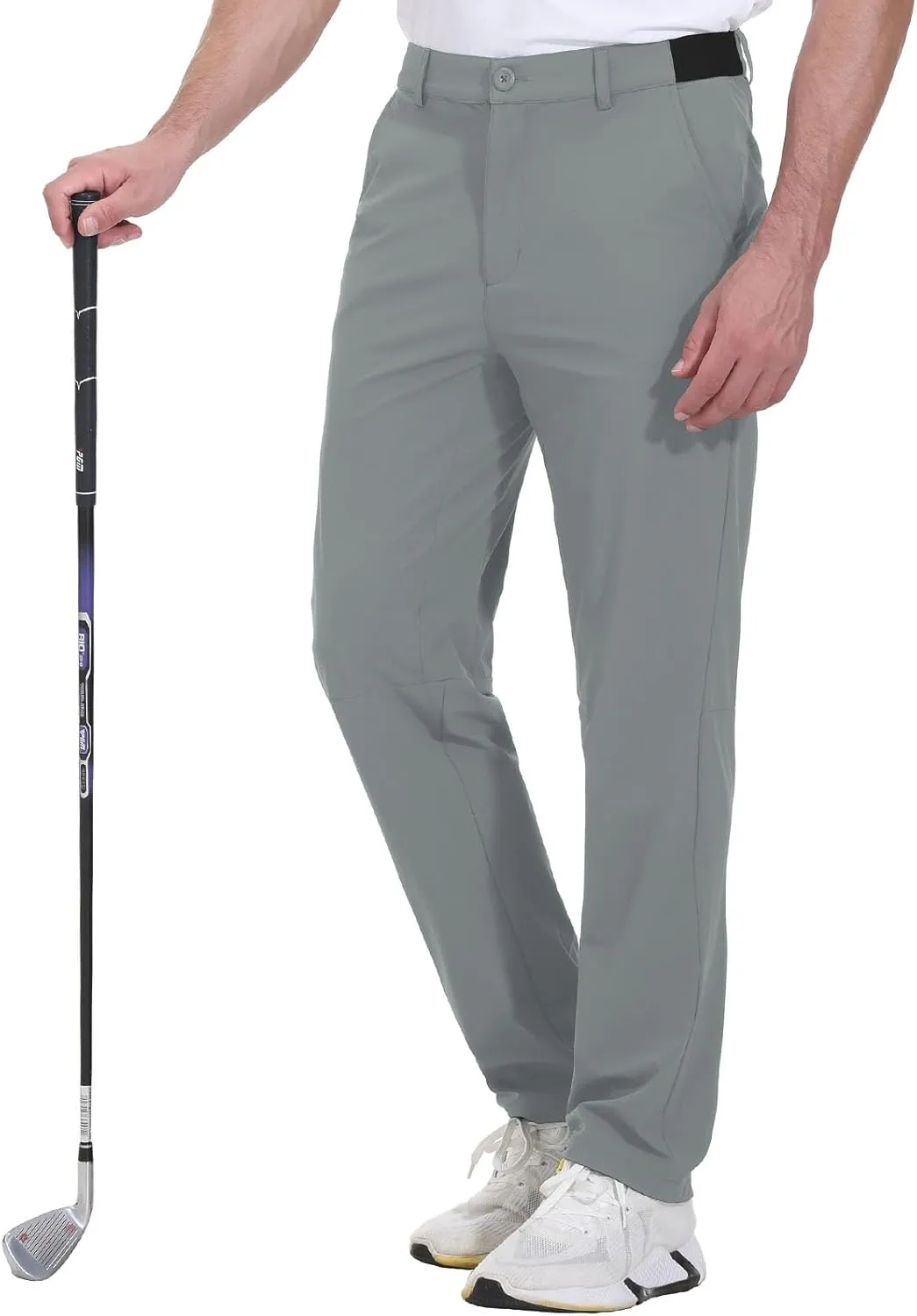 Rdruko Men's Stretch Golf Pants Quick Dry Lightweight Casual Dress Pants with Pockets