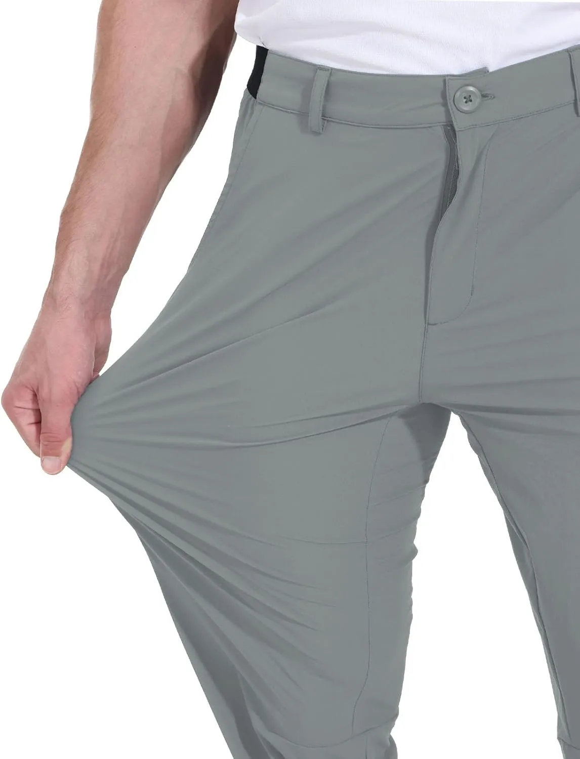 Rdruko Men's Stretch Golf Pants Quick Dry Lightweight Casual Dress Pants with Pockets