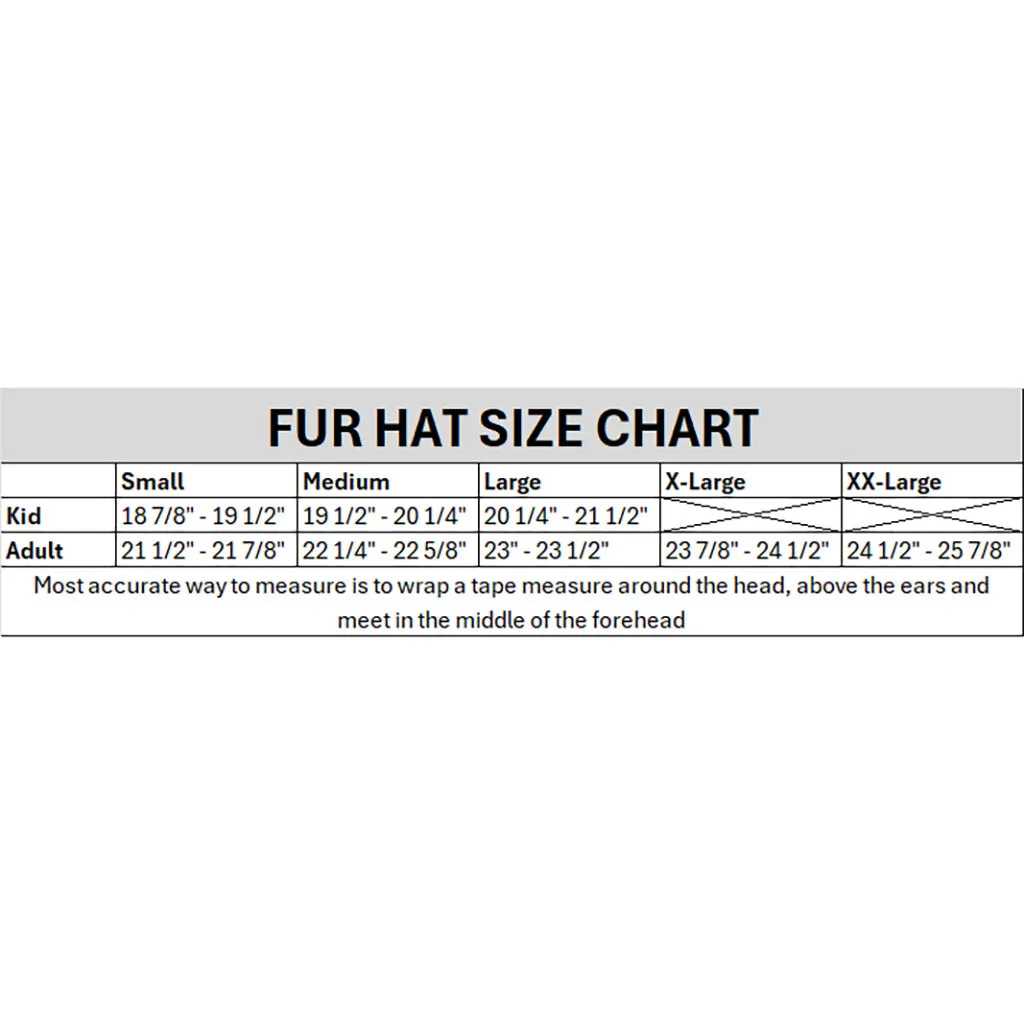 Russian Dyed Black Muskrat Fur Hat