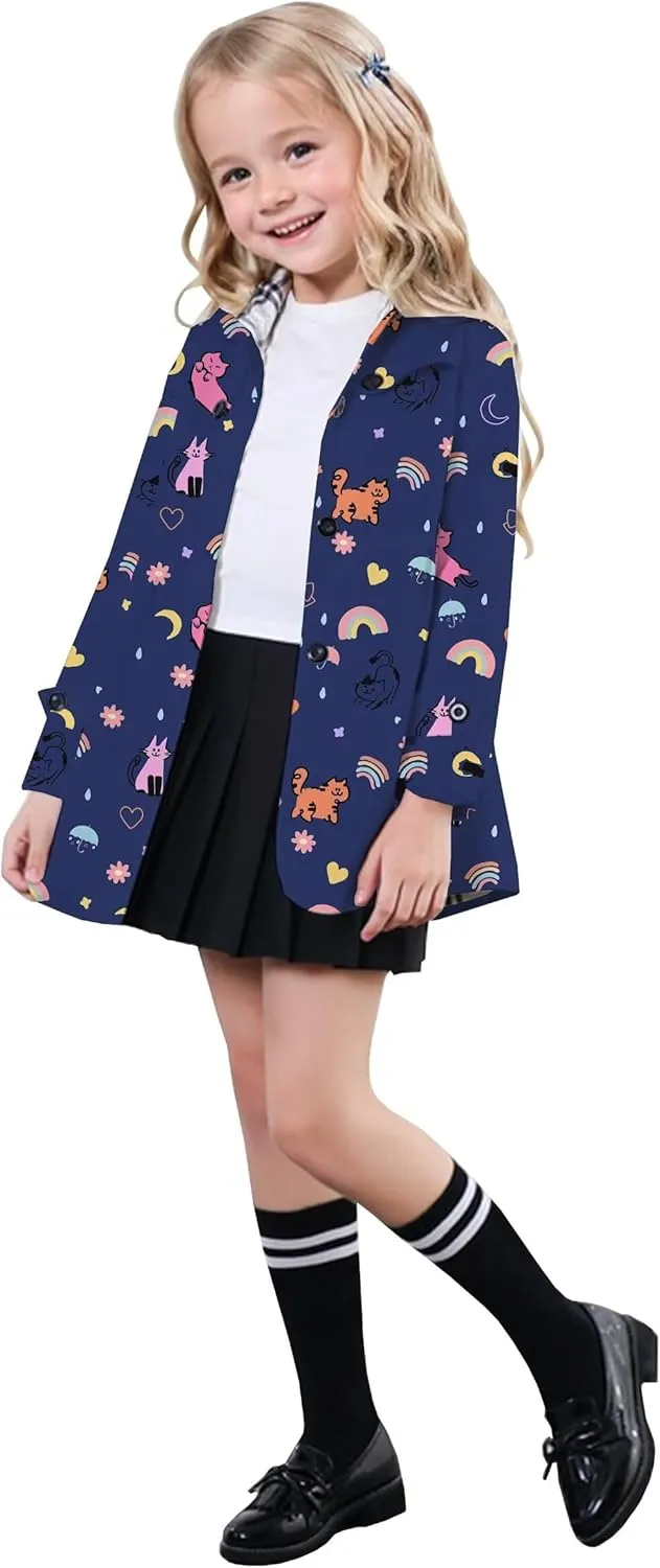 SANGTREE Girl's Waterproof Trench Coat Hooded Lightweight Rain Jackets