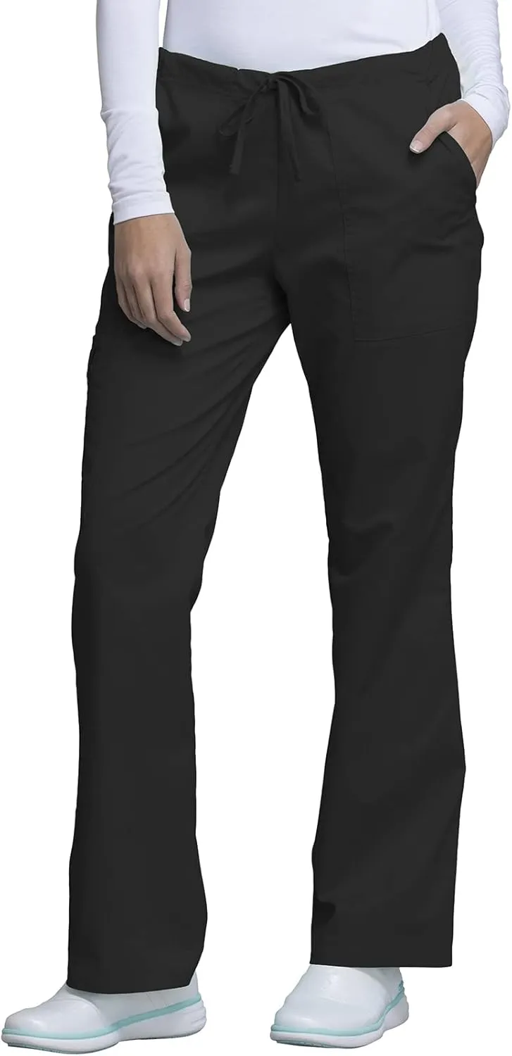 Scrubs for Women Workwear Core Stretch Drawstring Cargo Scrub Pants 4044