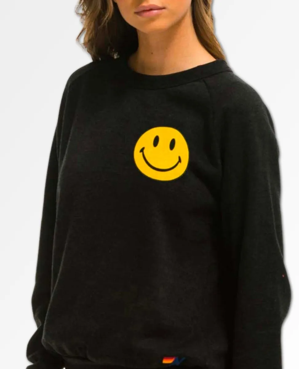 Smiley Black Women's Sweatshirt