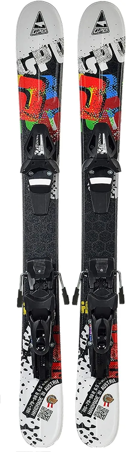 Snowblade Snowkid | Ski Court avec Attache de scurit Tyrolia-SR-10 | 99 cm de Longueur | Big Foot-Ski pour Homme et Femme - Fitnessterapy