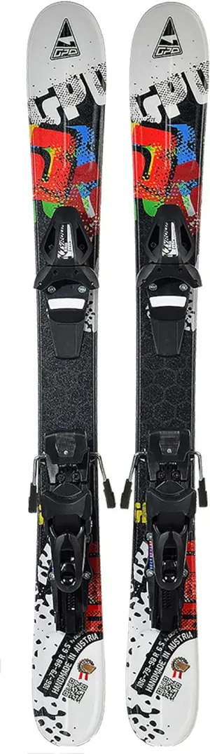 Snowblade Snowkid | Ski Court avec Attache de scurit Tyrolia-SR-10 | 99 cm de Longueur | Big Foot-Ski pour Homme et Femme - Fitnessterapy