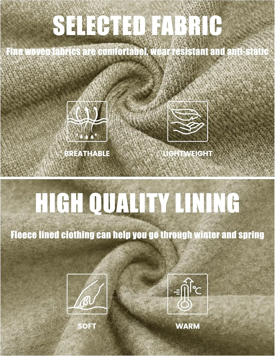 TACVASEN Men's Fleece Jackets Coats Lightweight Hiking Sweatshirts Full Zip Up Warm for Winter and Fall
