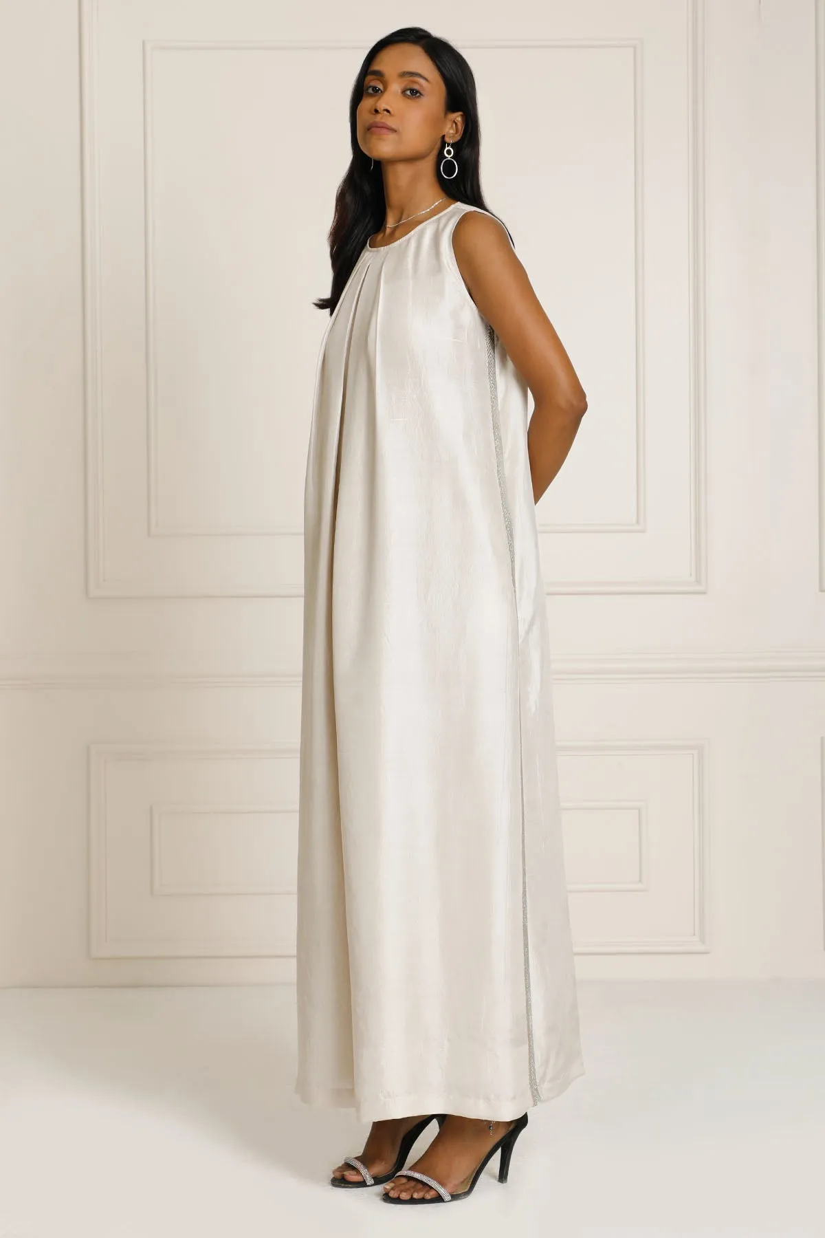 Theia Pleated Jumpsuit