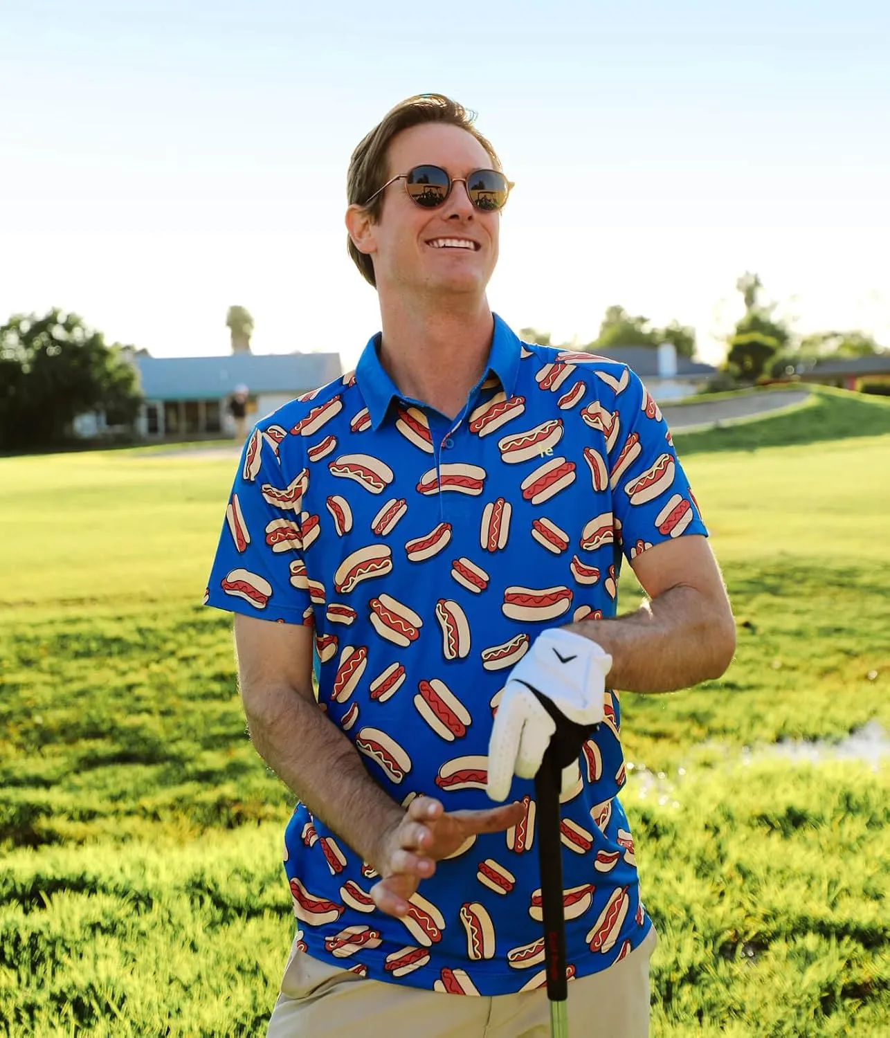 Tipsy Elves Golf Shirts for Men - Performance Athletic Fit Men's Golf Polo Shirts for Men w/Moisture Wicking Stretch Fabric