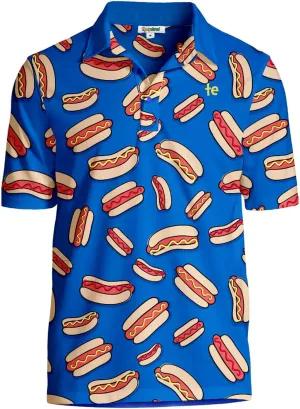 Tipsy Elves Golf Shirts for Men - Performance Athletic Fit Men's Golf Polo Shirts for Men w/Moisture Wicking Stretch Fabric